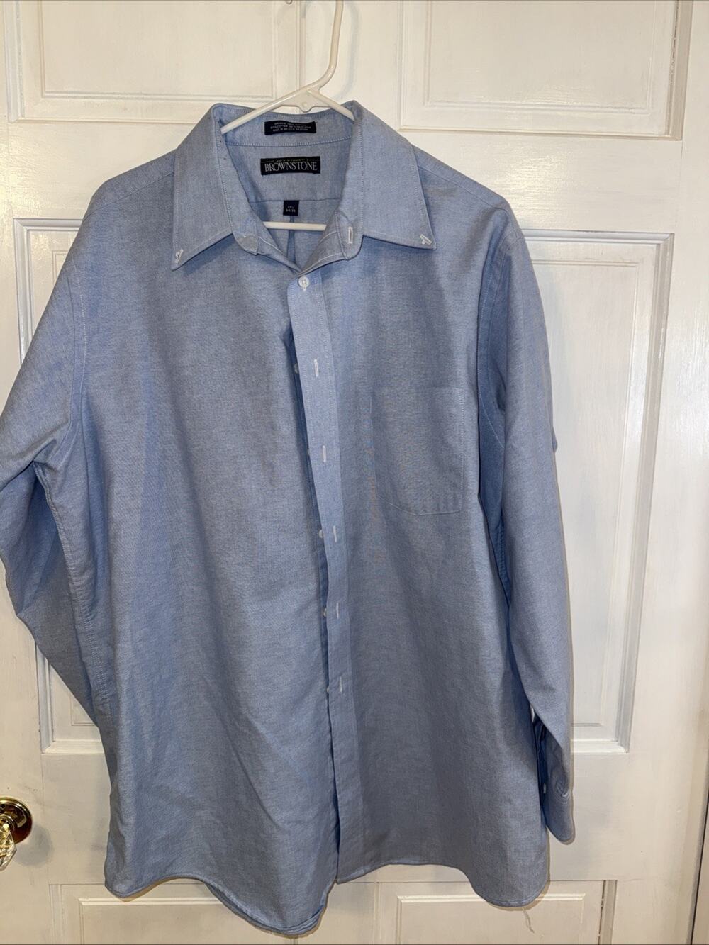 Brownstone men's dress shirt. The brand "59th Street Brownstone" Large
